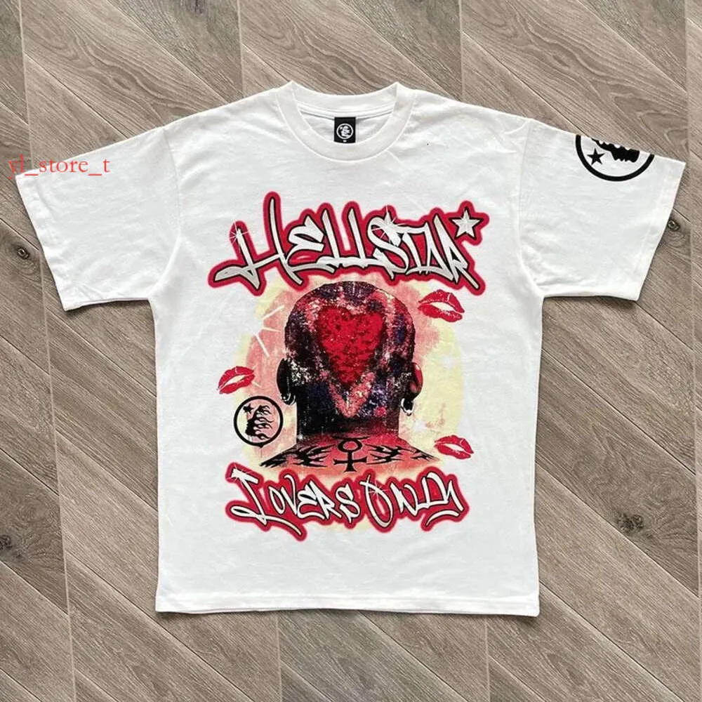 Créateur masculin T-shirt Hellstar Shirt Graphic Tee Tee High Quality Fashion Fashion Tees Designers Womens Tops Cotton Tshirts Polos CHARGES CHARGE HELLSTARS 2302