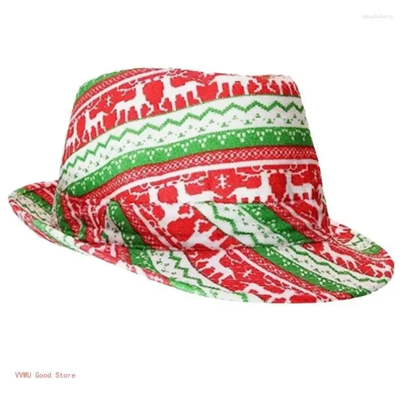 BERET FEDORA NATALE SHORT BRIM DRESS UP HACK HACK REGALO SAGGI Per fidanzato padre zio vacanza