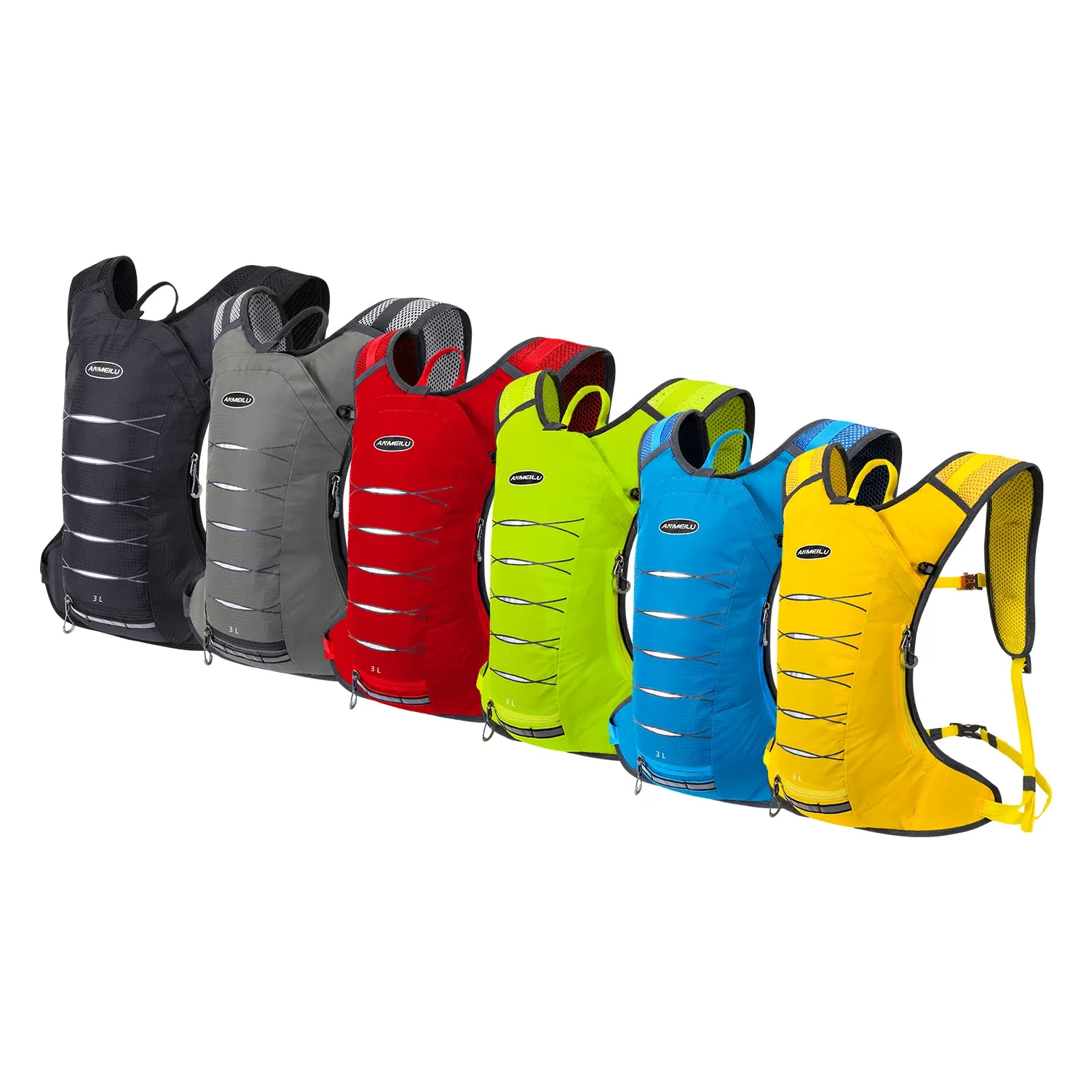 Bolsas de bicicleta leve Hydration Pack Backpack Backpack Bacha Water Bladder para andar de caminhada de ciclismo Maratona de corrida 3L