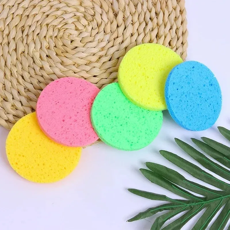 2PCS / Set Cosmetic Puff Cleaning Cleaning Sponge Facial Nettoying Washingt Retirez le maquillage de la peau outil de soins de la peau 60-8 mm