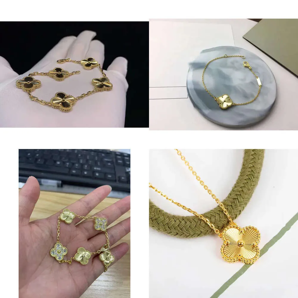 Pendientes de collar de brazaletes de la marca de oro láser aretes del collar del collar del diamante