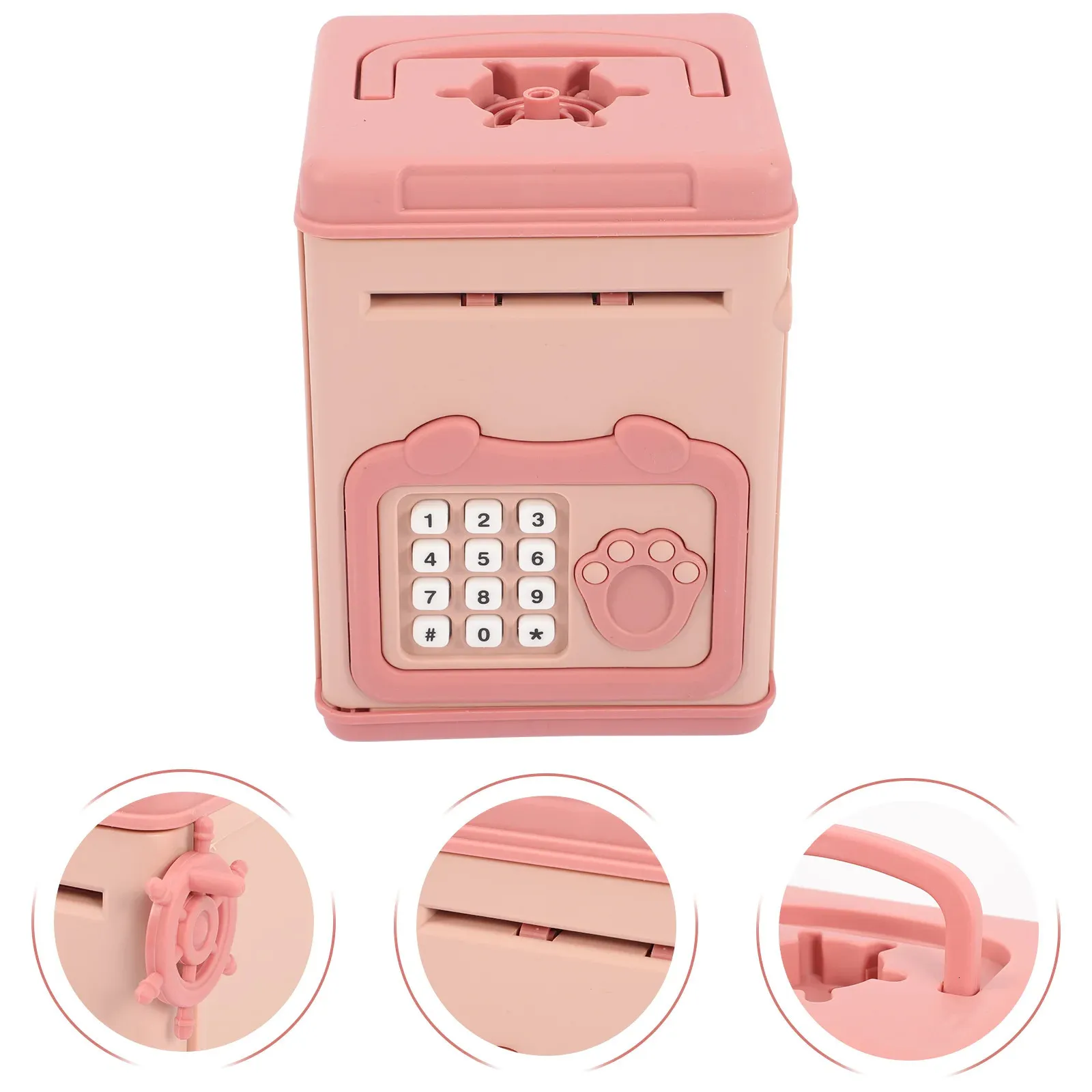 Elektrische Piggy Bank Compact Money Portable Girl Toy Kids Boys Toddler Home Supplies Saving Pot 240408