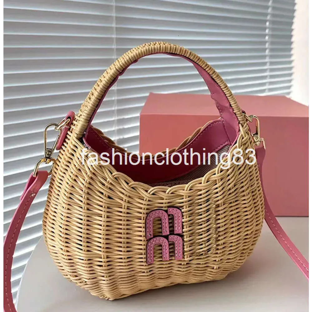 Rotting designer väska lyxhandväskor mini hobos kvinnor totes rosa crossbody shouder väskor vandrar koppling grönsak korg resor handväska