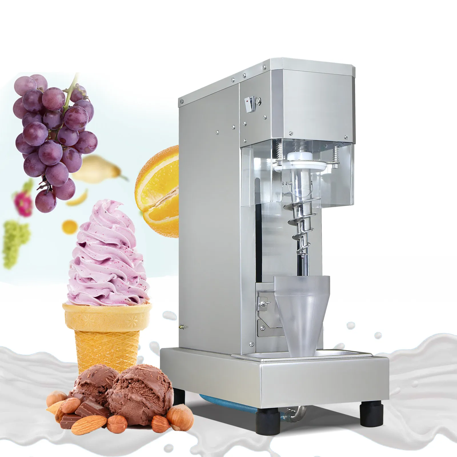 Kolice gratis leverans milkshak yoghurt blandningsmaskin gelato yoghurt glass mixer maker frysta mixer