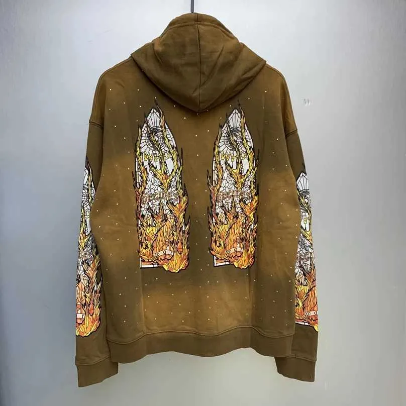 Sudadera Color Melocotón Con Capucha Y Bordado Gráfico Del Logo Exclusiva De Renee Studio Plus (parte De Un Conjunto