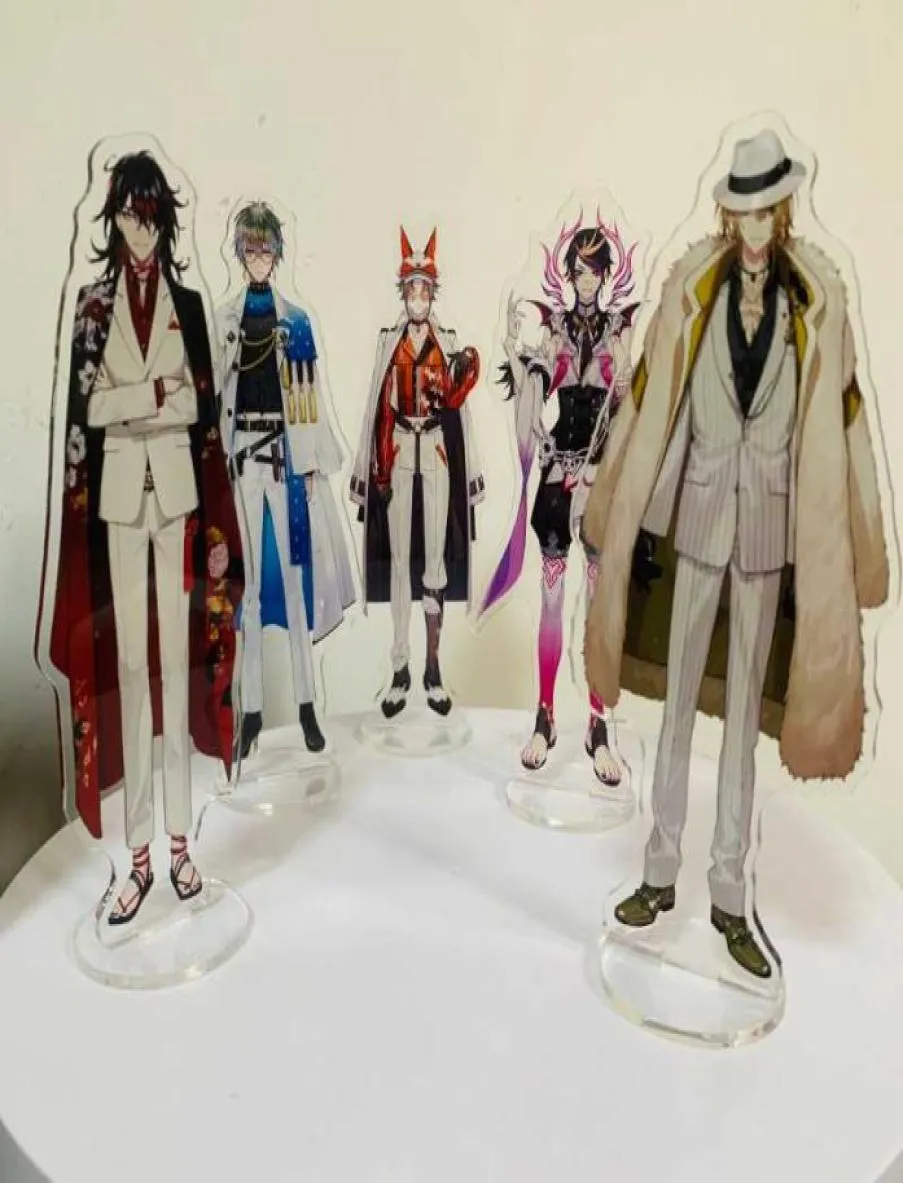 Klapety 15 cm anime nijisanji Rainbow Society vtuber youTuber Acryl Figure Stand Model Plate Fuwa Minato Saegusa Akina Hayato F2716509