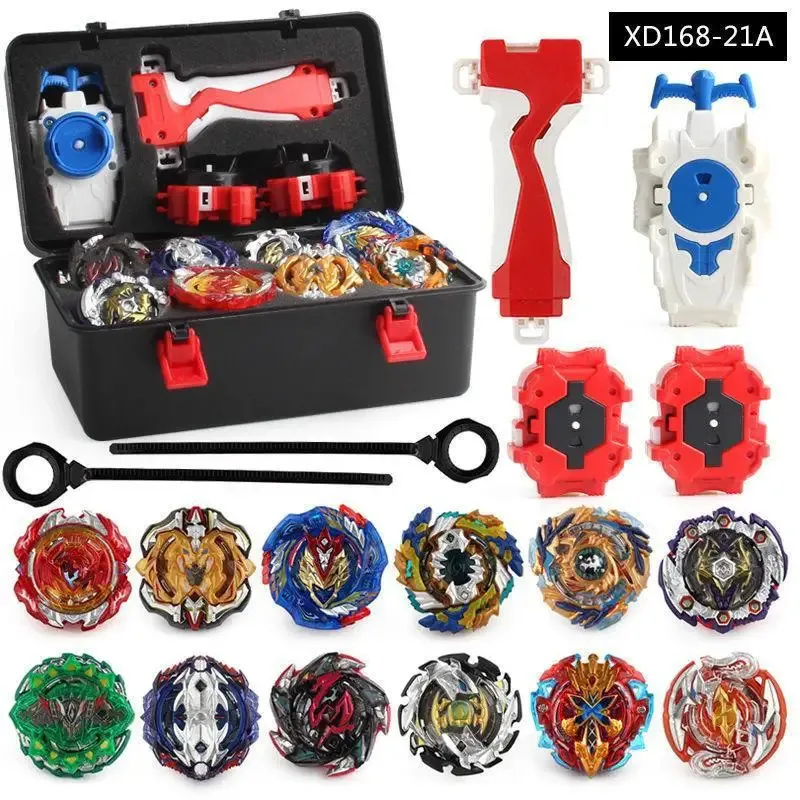 BeybLade burst GT toy arena metal fafnir Bey Blade boy Deluxe edition 12PCs gyro storage box combination toy 240416