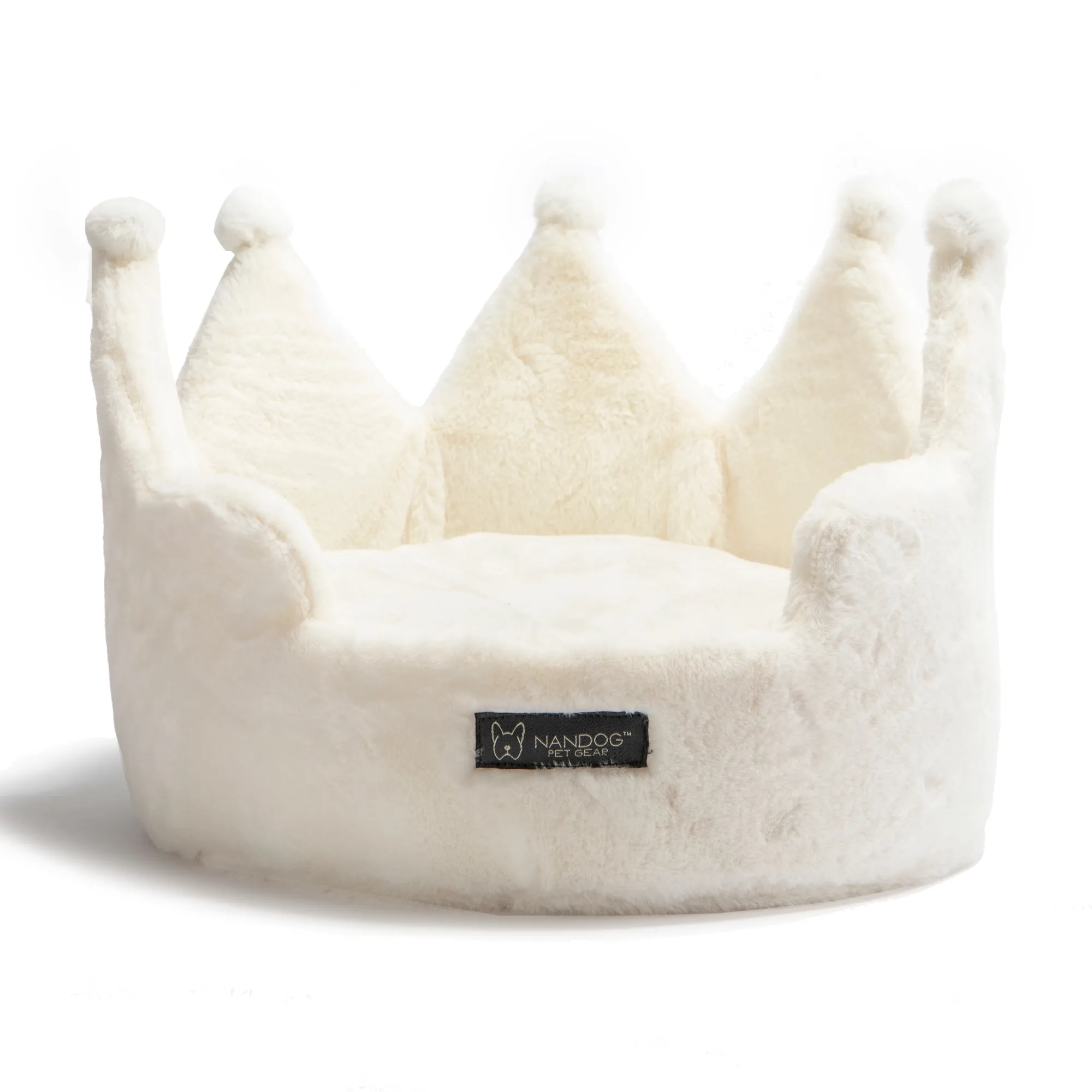 Nandog Pet Gear Ivory Cloud Collection Round Pet Bed, 16 in L  16 in W   12 in H, Off-White from Dhgate Dog Beds & Furniture - price 68.3