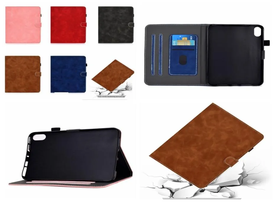 Business Vintage Leather Wallet Falls för iPad 11 2021 102 105 Mini 6 1 2 3 4 5 Air Air2 7 8 9 97 Pro Ancient Old stockproof RE1885994