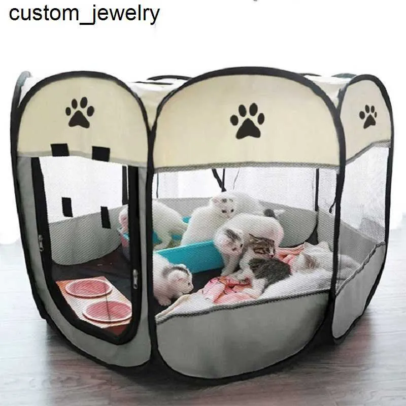 Dog Electronic Fences Portable perros Tent Large Small Dogs Outdoor Cage Houses For Foldable Indoor Playpen Puppy Cats Pet Cat Room 230626