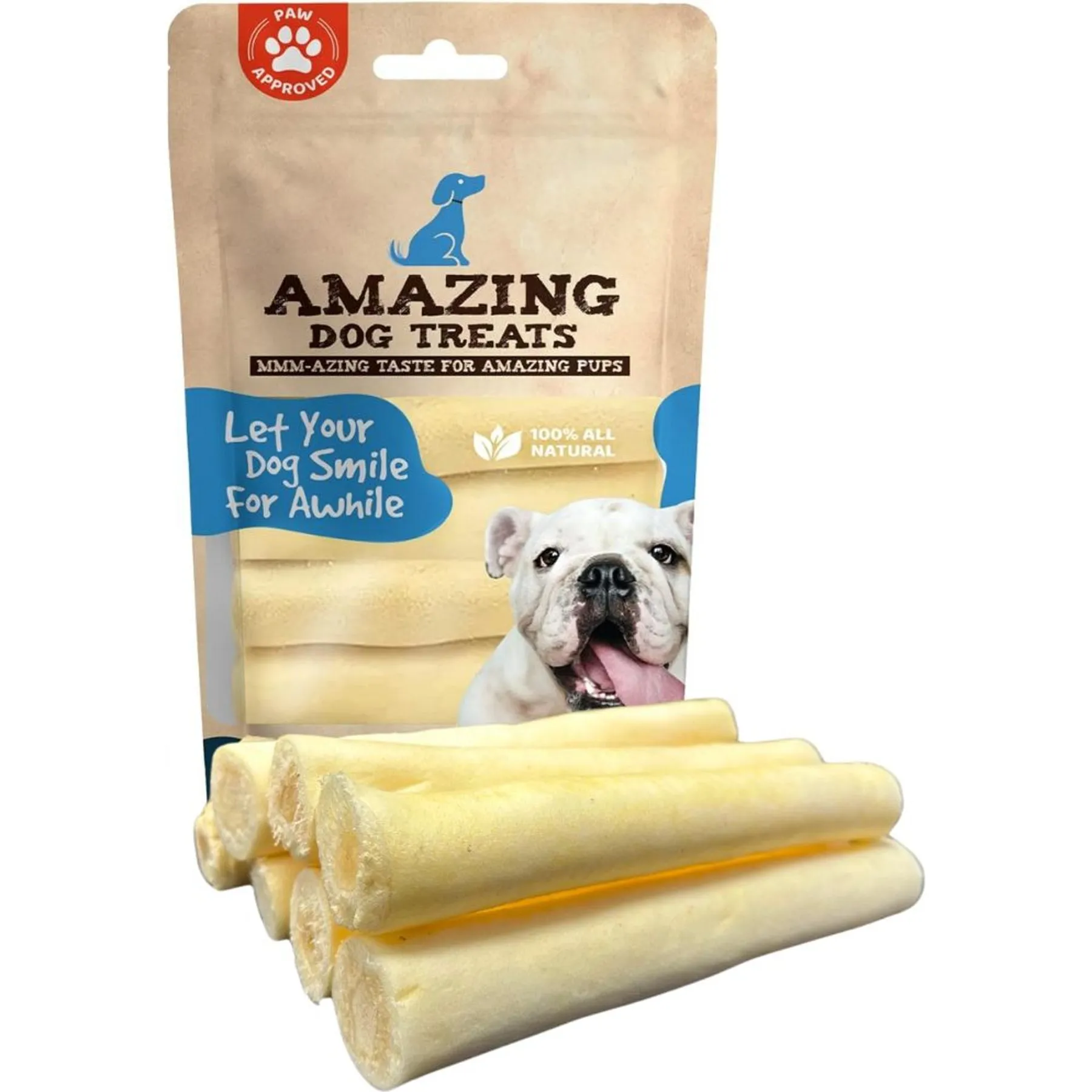 Large Quantity Dog Treats: Thick Cut, Inch Beef Chews For Dogs