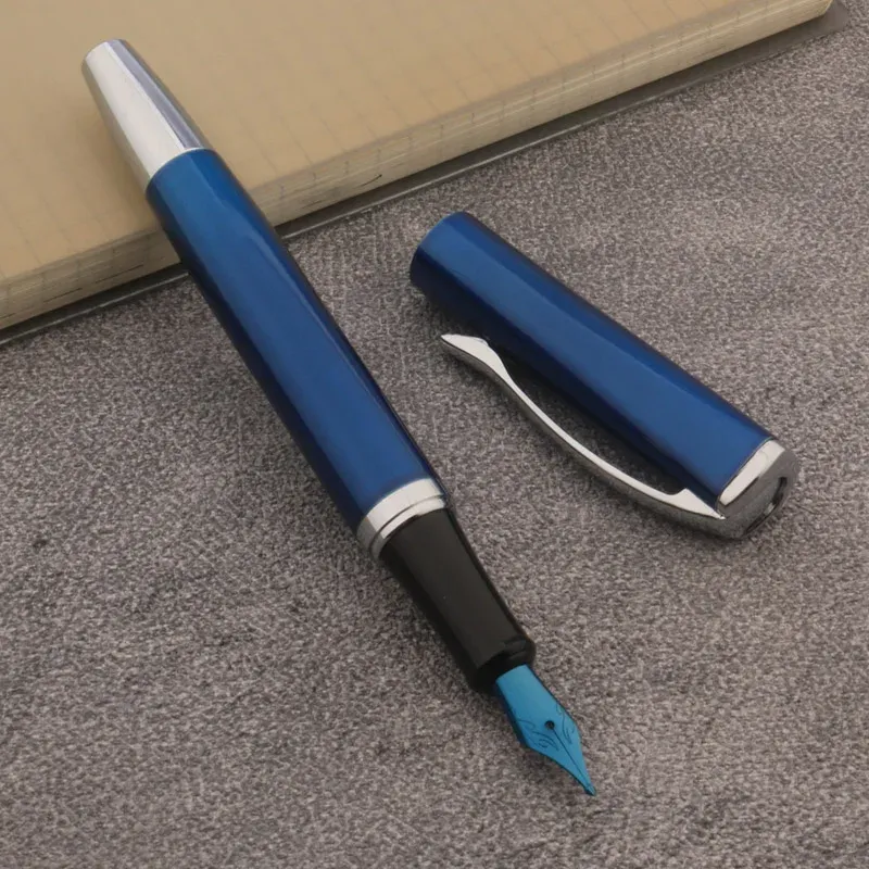 Pens Brand Fountain Pen Naginata Nib Handmade Grinding Medium Pen Royal Blue Stationery Office Supplies Ink Pen