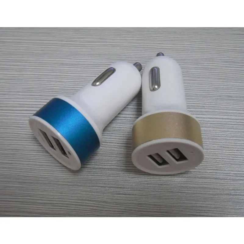 2024 Mini Metal Car Charger with Dual USB Ports and Quick Charge 30 Technology for Fast Charging Xiaomi Mi 10 Pro