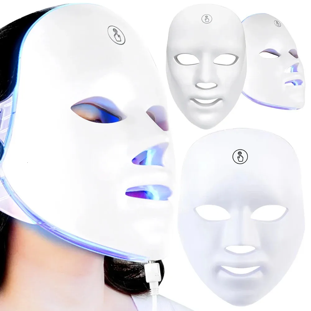 Advanced Pon Elastyczna maska ​​7 Kolor LED Beauty naprawa Uszkodzona skóra Domowe Instrumenty Spoty Acne Usuwanie 240418