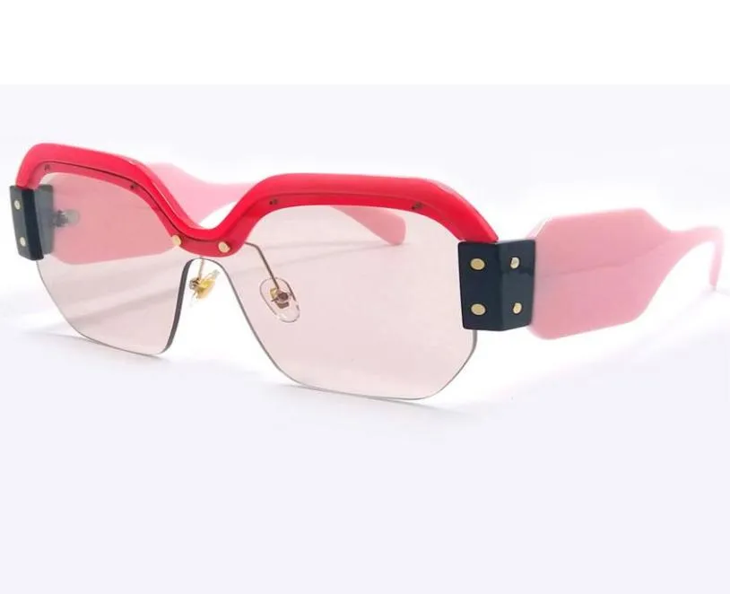 Nyaste mode unika design fyrkantiga solglasögon för kvinnor halv ram märkesdesigner solglasögon nyanser uv400 y2588339032