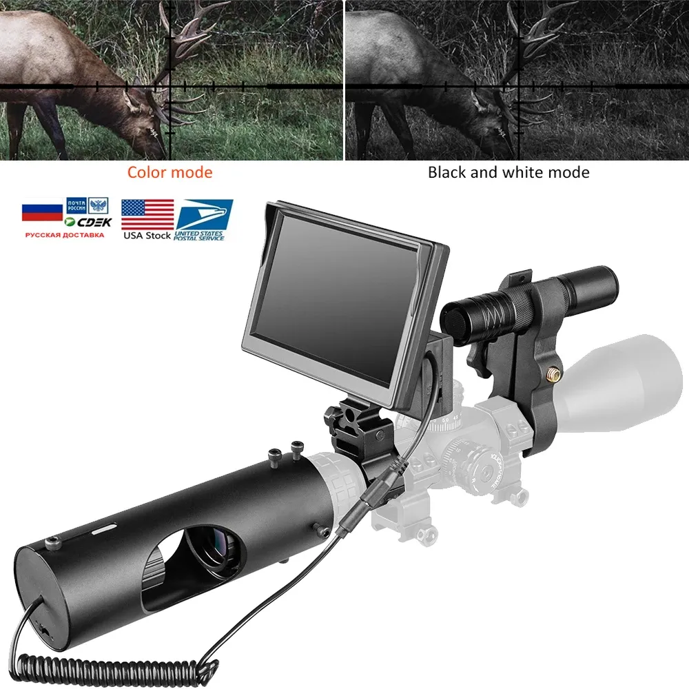 Caméras Night Vision Scopes Hunting Optics Sight Tactical 850 nm Infrarouge LED IR infrarouge Caméra imperméable Dispositif de vision nocturne