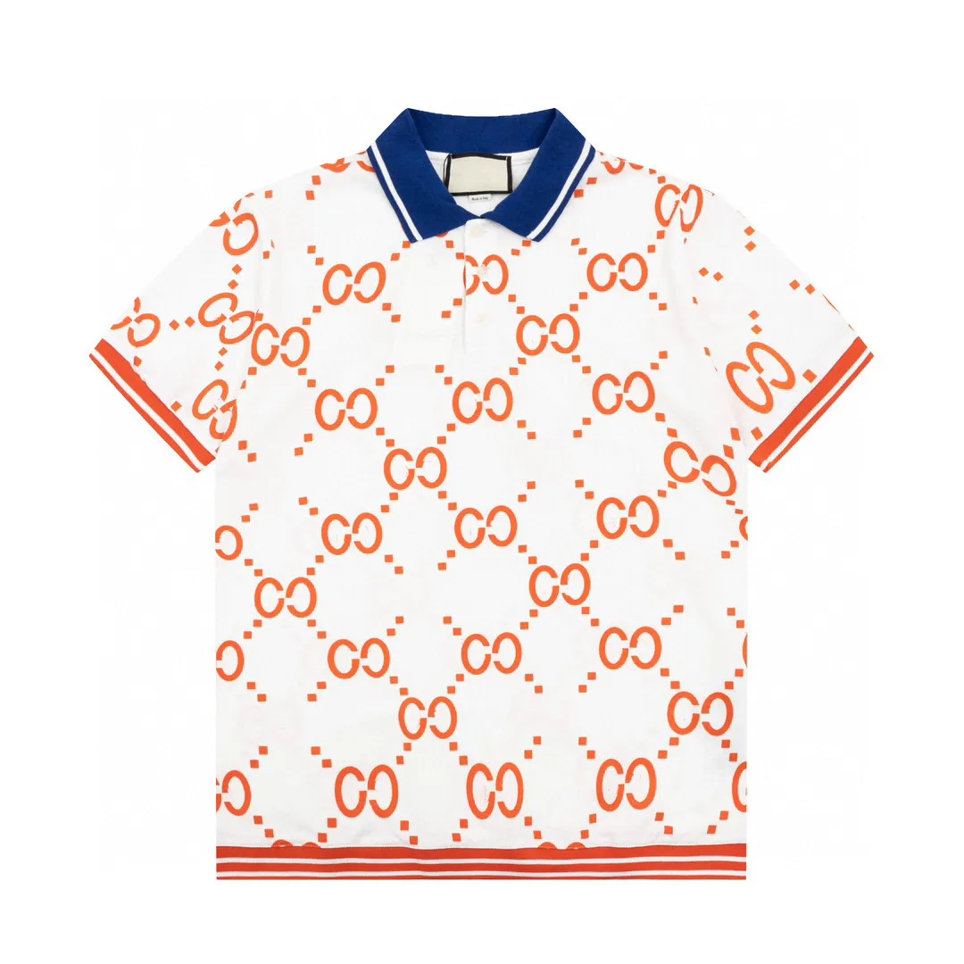 Polo -Shirt -Designer Poloshemden für Mann Modefokus Stickerei Schlange Strumpfband kleine Bienen Druckmuster Kleidung