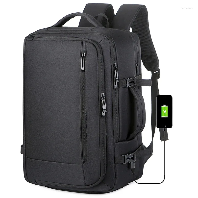 Sacos escolares 2024 Laptop de luxo Backpack para Man Travel Bag Schook de alta qualidade Pacote de prova de água de 17 polegadas