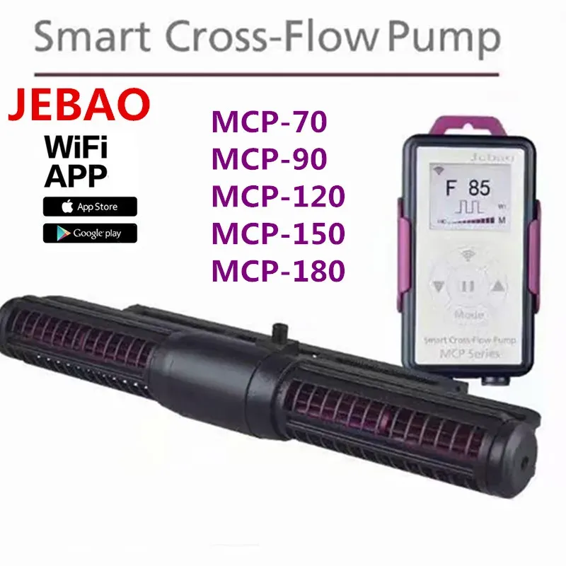 Tillbehör JEBAO WiFi -version CrossFlow Wavemaker MCP70 MCP90 MCP120 MCP150 MCP180 Havsvatten Korallfisktank Konstant flödespump