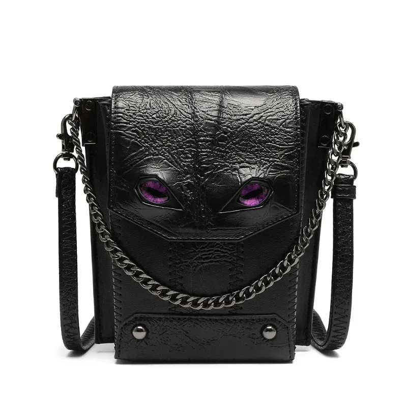 Sacs Chikage High Quality Rock Gothic Small Bag Euramerican Fashion Punk Punk Women's Women's Bag Multifonction Crossbody Band