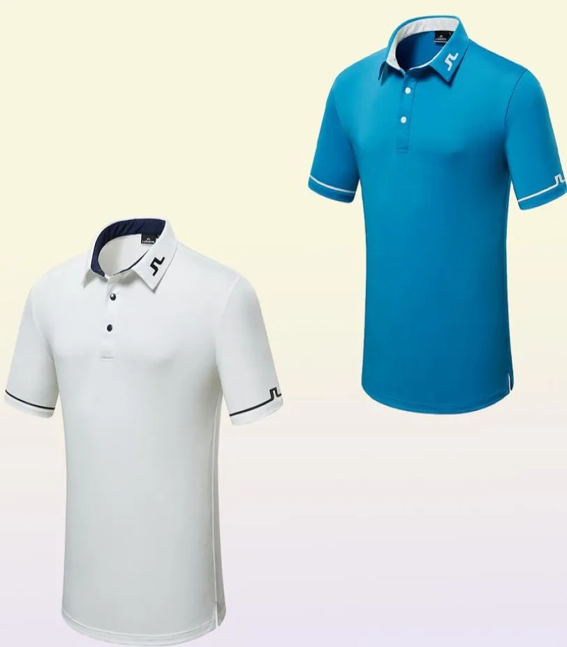 Män korta ärmar golf thirt andningsbara sportkläder utomhus fritid sportgolfskjorta sxxxl skjorta 2206272513378