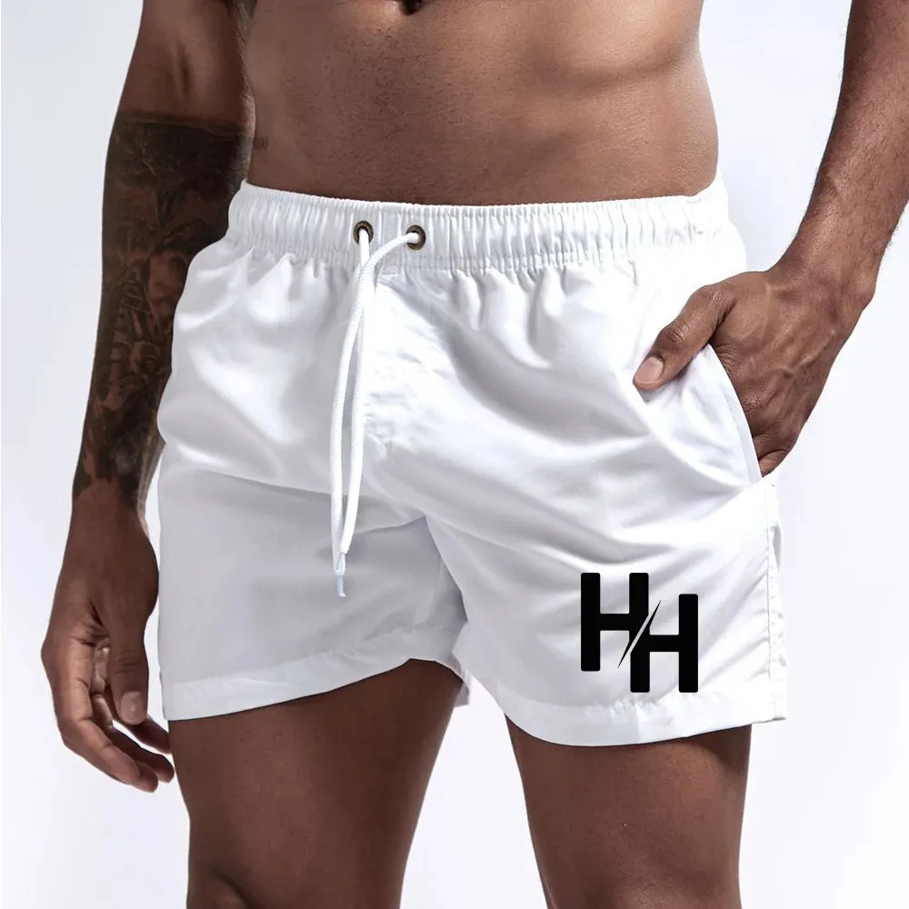 Трендовые карманные купальники Man Summer Printed Shorts Short Bants Men Fitnes