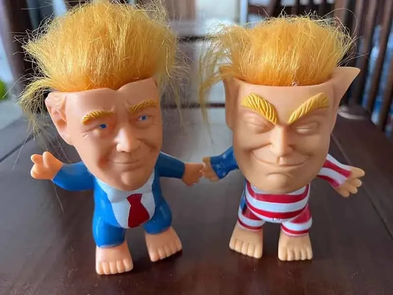 창조적 인 PVC 트럼프 인형 파티 좋아하는 제품 흥미로운 장난감 선물