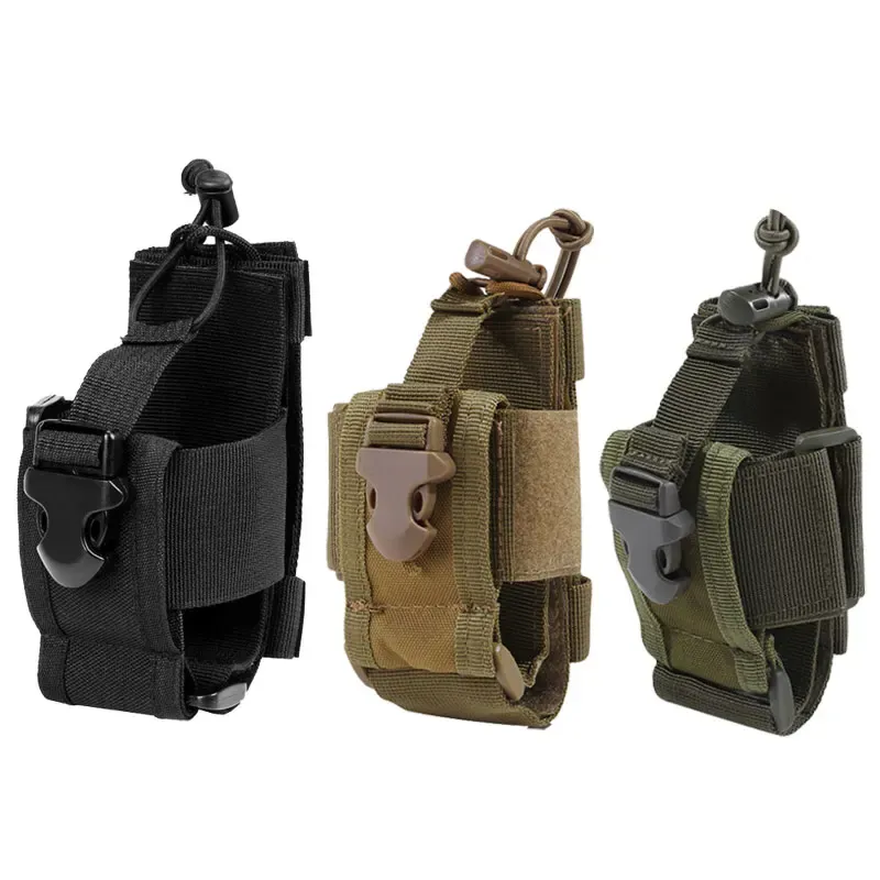 Acessórios Tactical Molle Radio Pouch Walkie Talkie Holster Nylon Cintura Bolsa Bolsa Bolsa Pocket Militar Acessórios