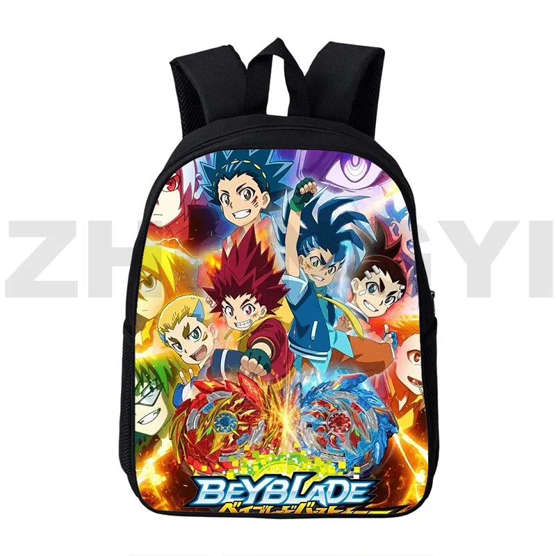 Plecaki japoński w stylu beyblade burn 3D plecak chłopcy płócienne sportowe książki anime szkolne torby dla dziewcząt 12/16 cali plecak przedszkola