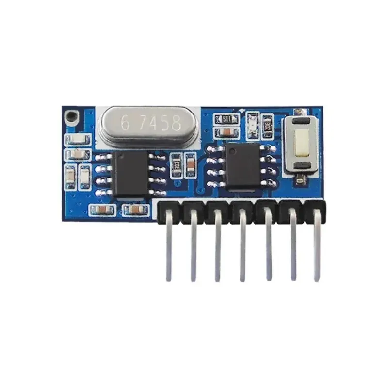 Ny 2024 433MHz RF Remote Control sändare och 433MHz RF Relämottagaromkopplare DC3.3V-5V JOG Self-Locking Interlock Controller