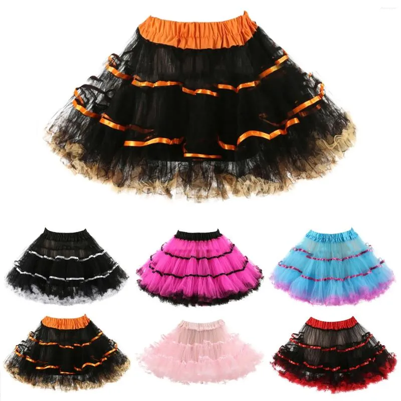 Rokken dames vintage tule rok ballet danswear feest kostuum baljurk gelaagd een lijn puffy mini dance pettiskirts