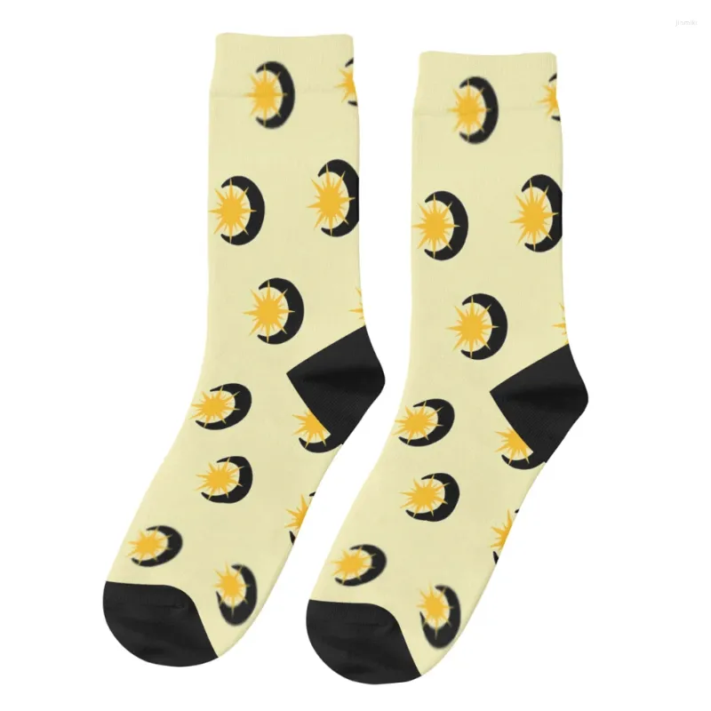 Men's Socks Sun Moon Men Women Windproof Spring Summer Autumn Winter Stockings Gift