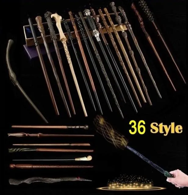 Superior Quality 36 Styles żywica z metalowymi rdzeniowymi różnicami Cosplay Magic Wand Collections Rekwizyty bez pudełka 5891394