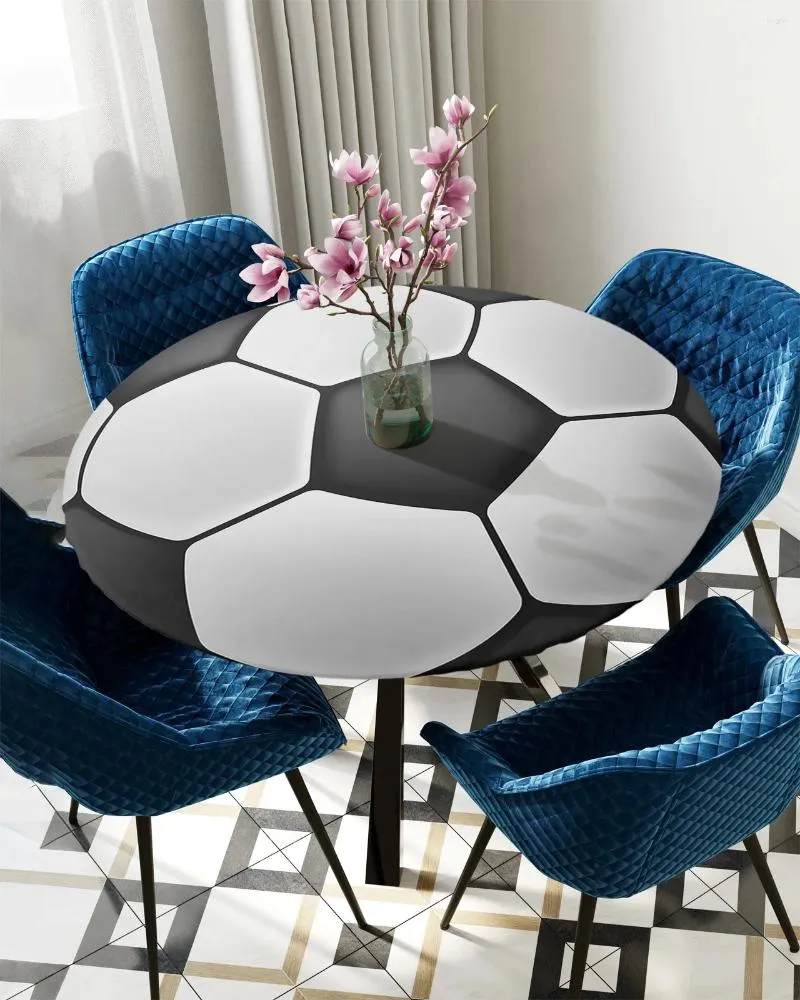 Tableau de football circulaire Couvre élastique couverture élastique intérieure extérieure étanche décoration accessoire