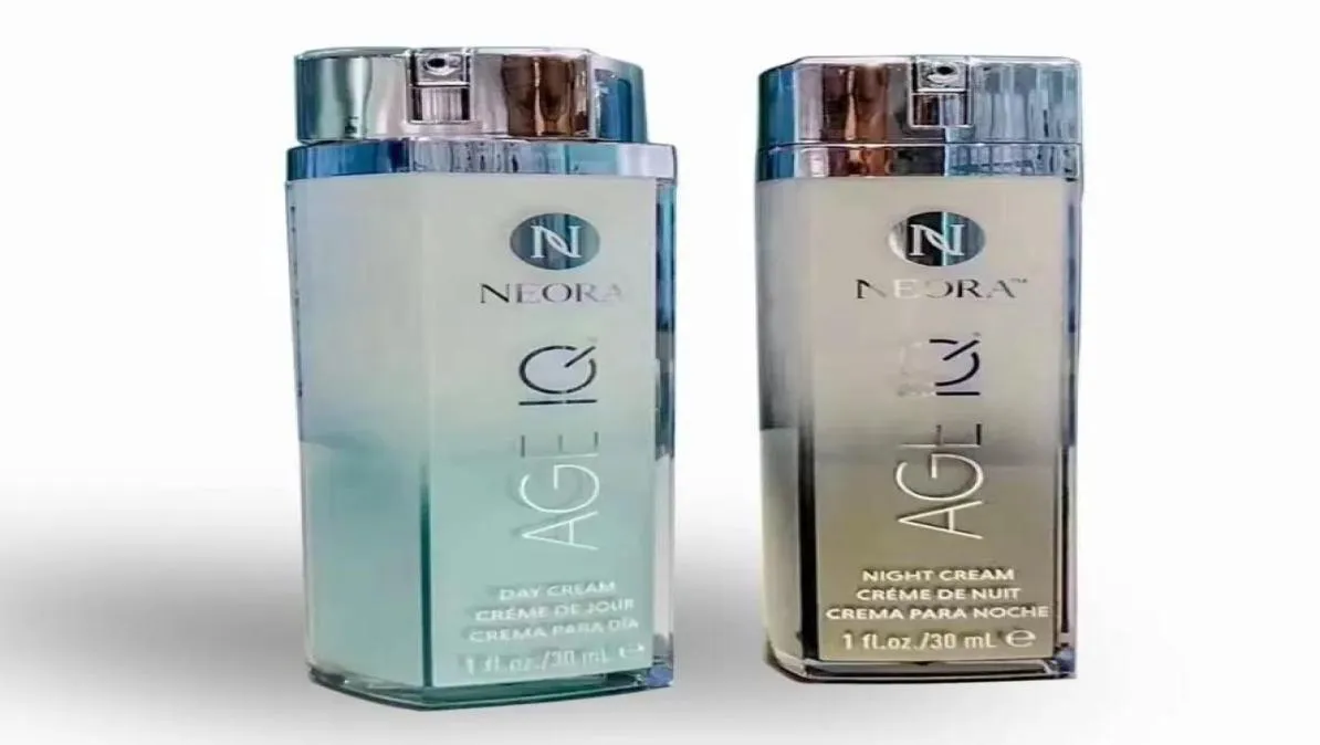 Outils de maquillage en stock New Neora Age Iq Nerium AD Night Cream and Day Cream 30ml Skin Care Scelled Box5230207