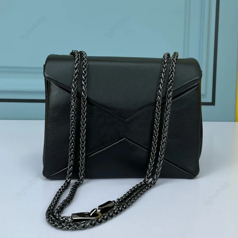 Lüks el çantaları tasarımcı moda omuz çantası orijinal deri crossbody çanta vintage zincir flip çanta yüksek kaliteli zarf çanta tasarım çantası toptan el çantası