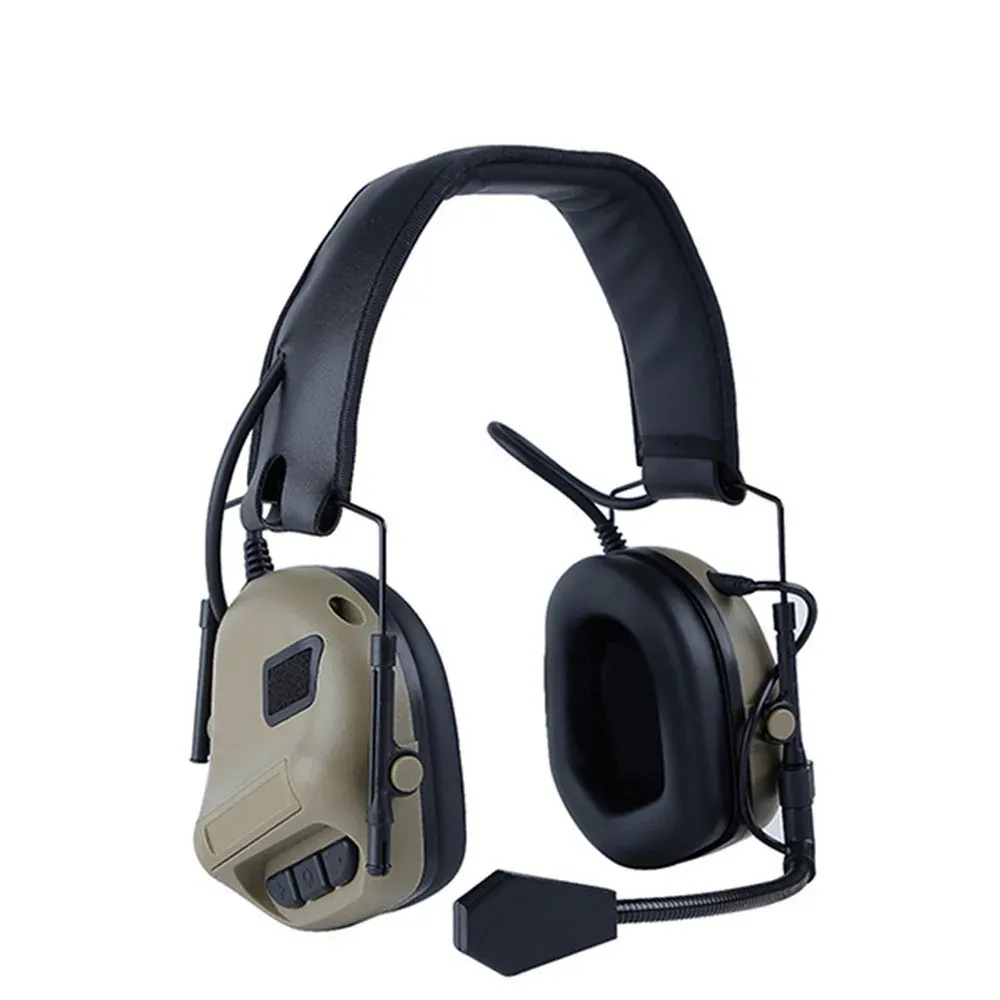 Accessoires Tactische headset hoofdtelefoon Militaire Earmuffs schieten headsets jagen hoorbeschermer oorbeschermend oorbeschermingsgebruik met PTT