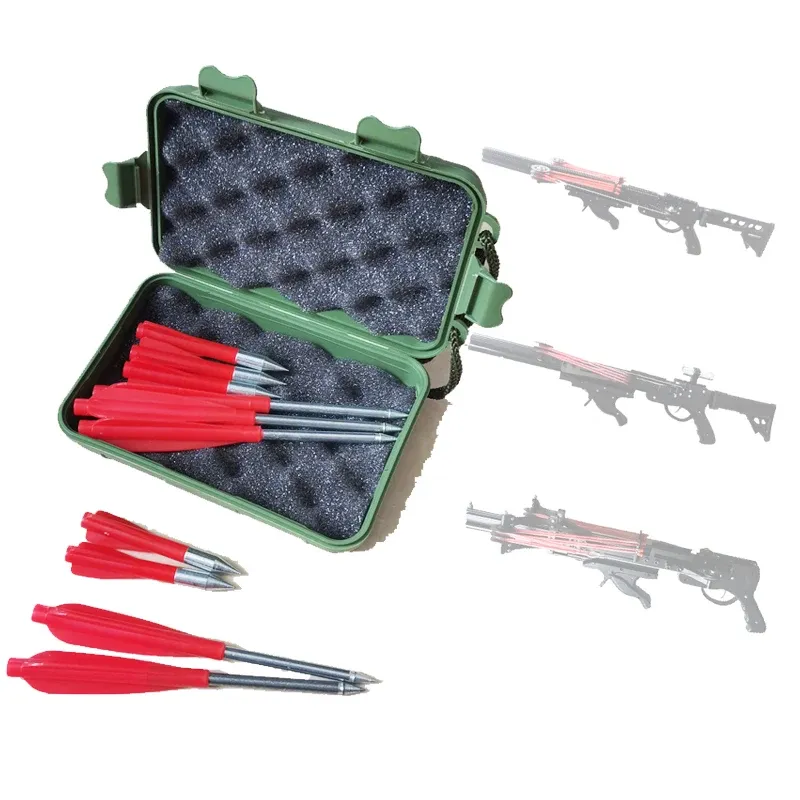 Packs Pack de 10 flèches pour semi-automatique Slingshot Hunting Bow Catapult Ammo Shoting Steel Ferghead Dart