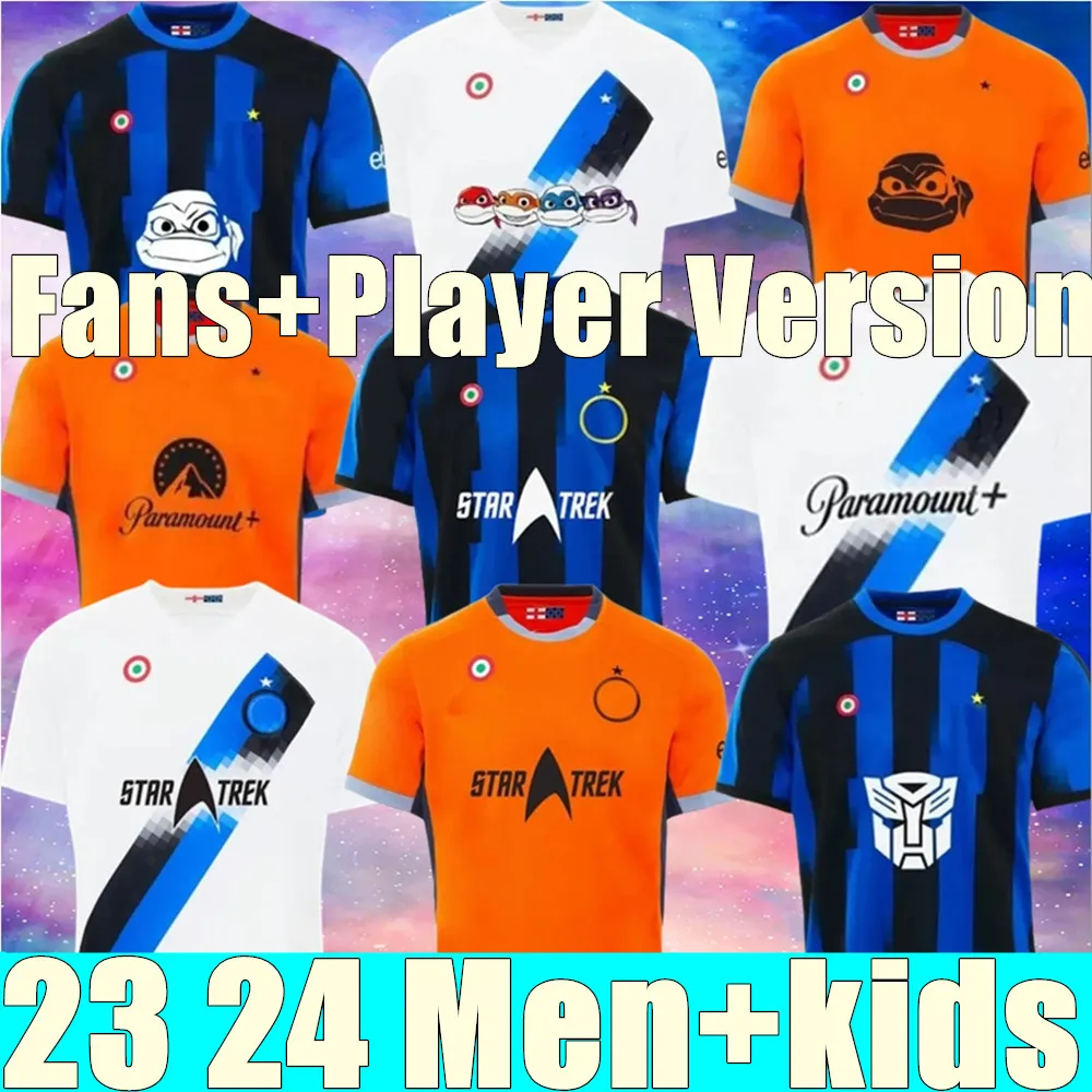 Barella Soccer Jersey 23 24 Lautaro Intrs Correa Thuram Acerbi a casa Terza Mialans Uniforms Shirt da calcio 2023 2024 uomini KIDS KIT KIT EDIZIONE SPECIALE