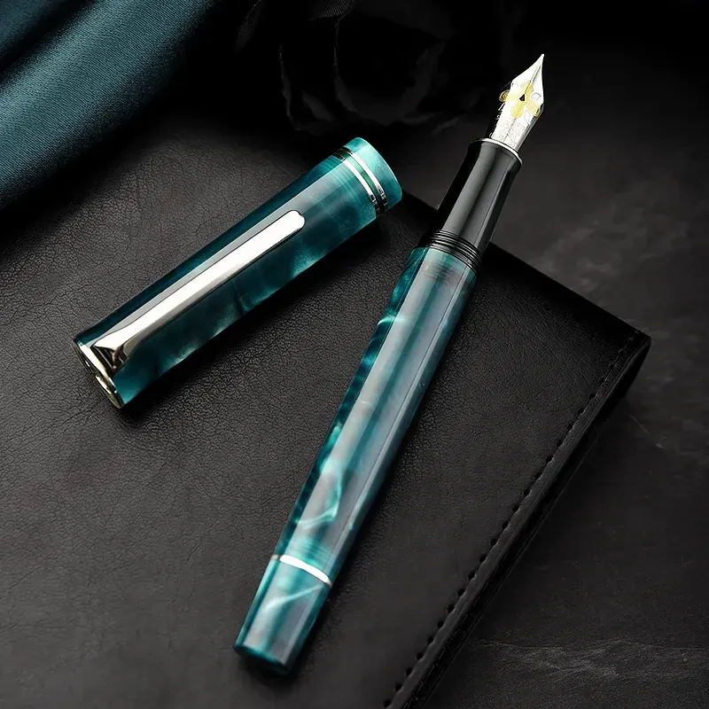 Pens Hongdian N2 Fountain Pen Green Mist Series Forest Serie