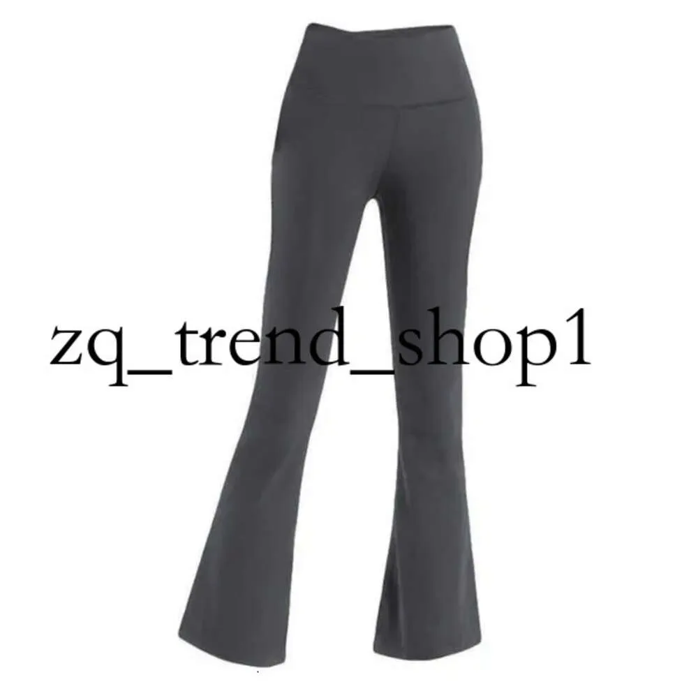 Yoga LL-06 Women's Yoga Flared Pants High Waist Wide Leg Sports Trousers Solid Color Slim Hips Loose Dance Tights Ladies Gym Plus Size Leggings Running Sweatpants Lu 611