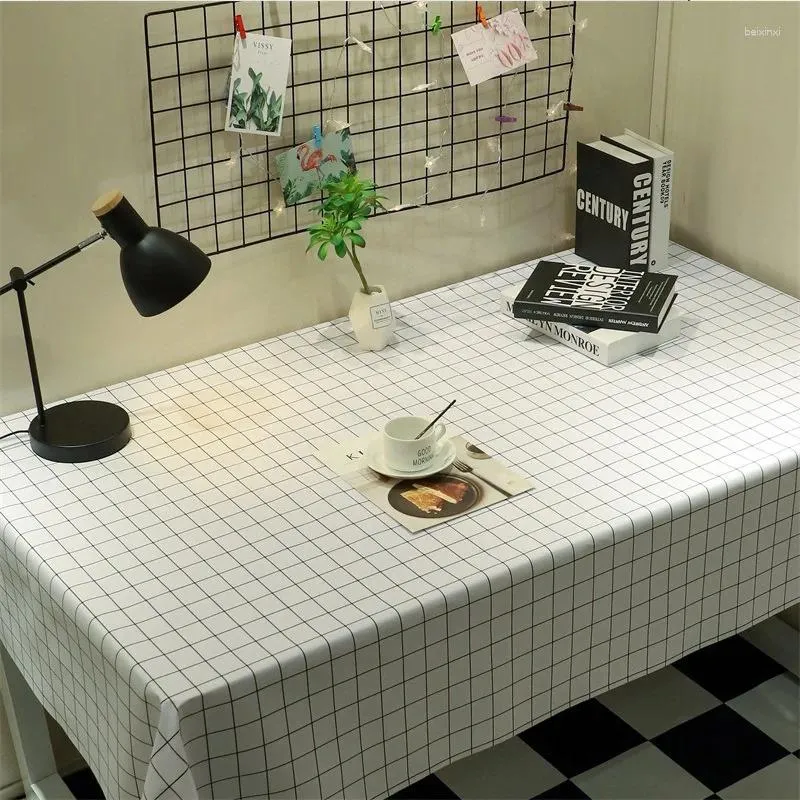 Tkanina stołowa bielizna z myciem wodoodporna prostokątna tkanina do kawy Ins Wind Student Desk Mat TV Szafka obrusowa