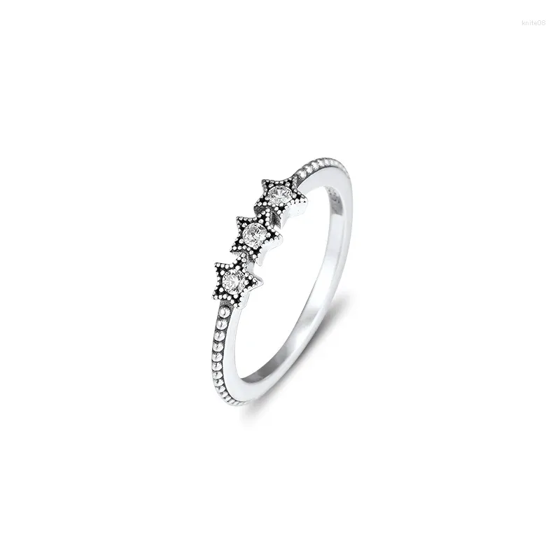 Cluster Rings CKK Ring Celestial Stars For Women Men Anillos Mujer Sterling Silver Bague Plata 925 Para Jewelry Wedding Engagement