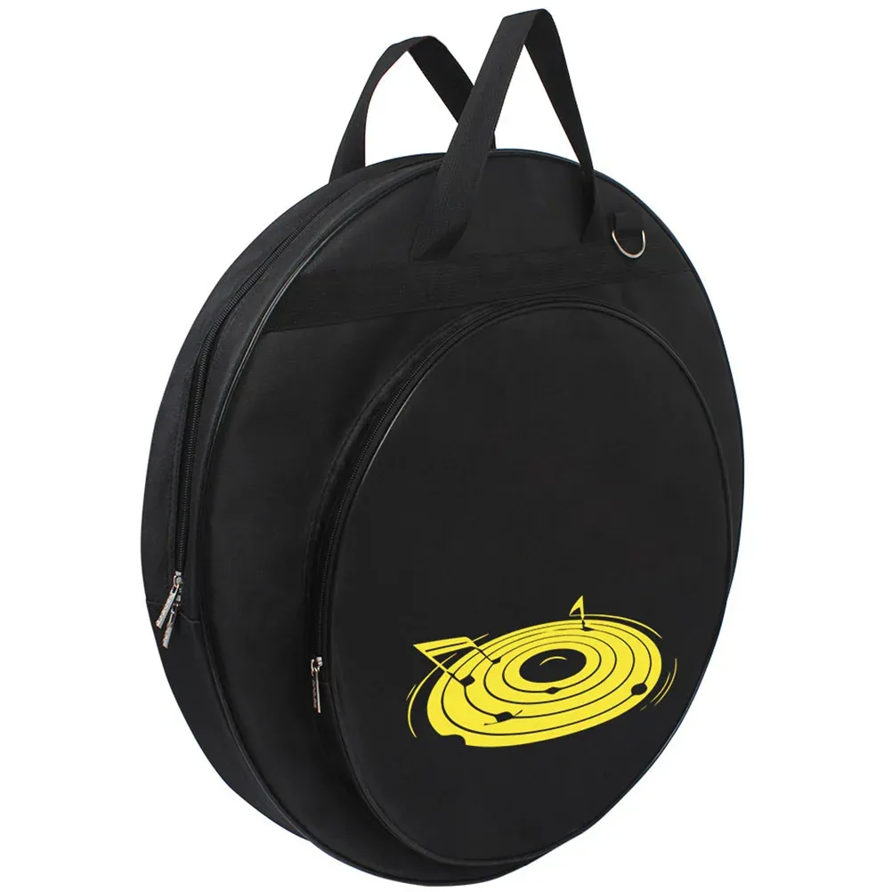 Väskor Cymbal Bag Black Tote Pockets Round Case Drum Kit förvaring Oxford Tyg Stick Instrument Holder Handtag
