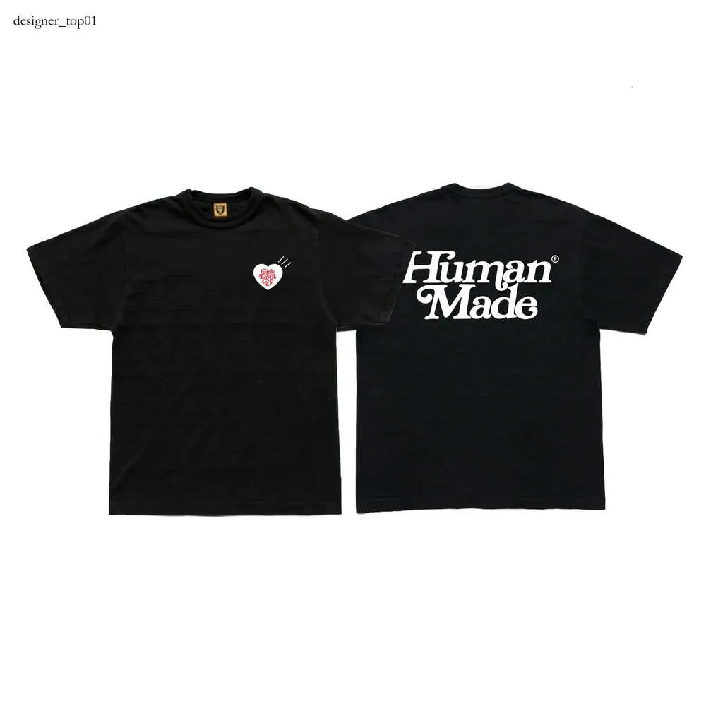 Diseñador de marca Human Made New Fashion Fashion Fashion Tends Camisetas para hombres de verano Tigre Flying Panda Panda Dog Pig Slub Camisetas de manga corta para hombres Mujeres