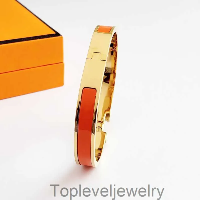 Viain Classic Designer Bracelet Steel Bracelet Luxury Brand 18K Gold Bracelet Ladies Bracelet 8mm brede bandarmband met geschenktas