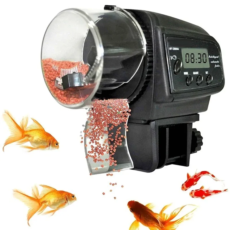 Combo Fish Tank Автоматические кормушки с ЖК -таймером автоматическая кормушка аквариум кормление AF2003 AF2009 для аквариумов аквариумы рыбные аксессуары