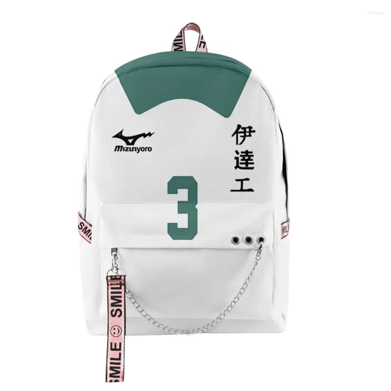 DHgate Trendy Haikyuu School Backpack for Men and Women Waterproof Oxford Travel Bookbag Bags Luggage Accessories