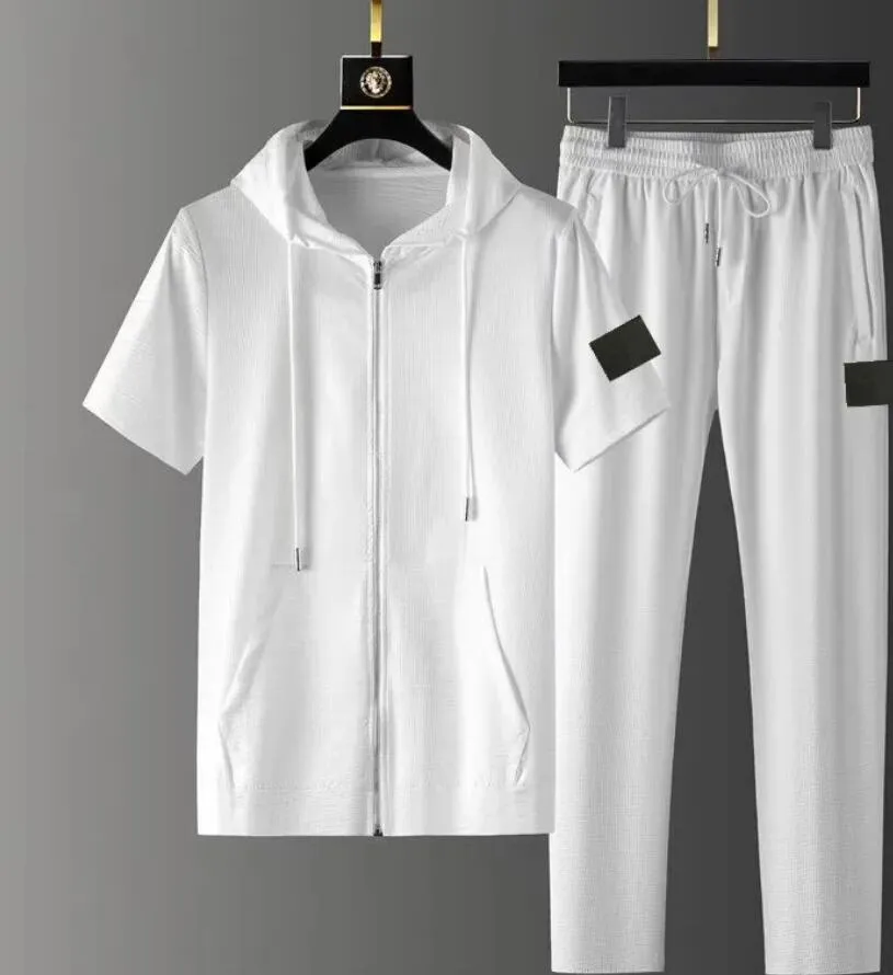 ストーンジャケットアイランド新しいファッションスウェットシャツパンツレディースメンズコートトップフード付きアウターカジュアル服ユニセックスパーカーアウターウェアTシャツとズボンa7