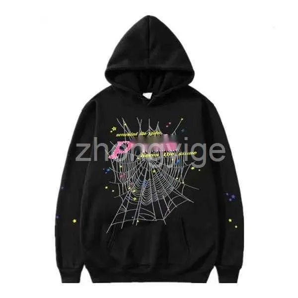 Spider Hoodie Young Thug 555555 Men Damesontwerper Fog Hoodie Hoogwaardige schuimprint Spider Web Grafische roze trui Sweatshirts Y2K PULLOLLS GRAAG S-XXL 8BRR.